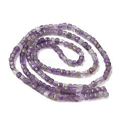 Facettierten natürlichen Amethyst Perlen Stränge&nbsp;G-RM250101-E21