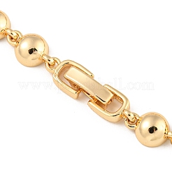 Bracelets à maillons en laiton doré avec micro pavé de zircone cubique&nbsp;BJEW-P314-A06-G