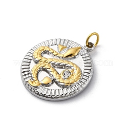 304 Edelstahl Kristall Strass Anhänger&nbsp;STAS-E550-24G
