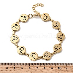 12 bracelet à maillons en acier inoxydable 304 Constellations&nbsp;BJEW-I239-01G-12