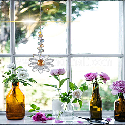 1 Stück hängende Glasblumen-Ornamente&nbsp;HJEW-LP0002-65B