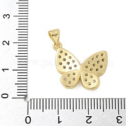 Ottone micro spianare pendenti zirconi&nbsp;KK-P293-15G