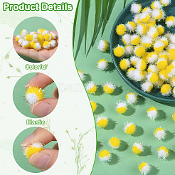 100 Pom-Pom-Ball aus Polyester&nbsp;DIY-SC0031-43B