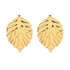 Boucles d'oreilles à tige en acier inoxydable 304&nbsp;LS-EJEW-S267-01G-A