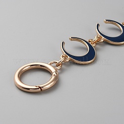 Extensor de correa para bolso con enlace esmaltado de aleación de zinc y luna creciente&nbsp;FIND-WH0191-35D