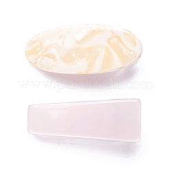 Pinces à cheveux en acétate de cellulose (résine) et alligator en plastique&nbsp;X-PHAR-C008-01B