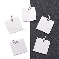 Dijes de etiqueta en blanco con estampado de acero inoxidable 304 antideslustre&nbsp;STAS-I311-28P