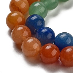 Natürliche gelbe/grüne/blaue/rote Aventurinperlenstränge&nbsp;G-B095-A03-03