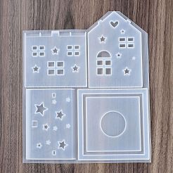 Moules en silicone pour décoration de maison en patchwork&nbsp;DIY-M057-01A