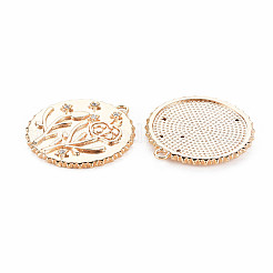 Messing micro pave klare zirkonia anhänger&nbsp;KK-S364-189
