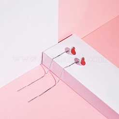 Orecchini in argento sterling placcato rodio con 925 filo&nbsp;JE585C