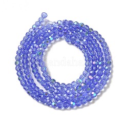 Placcare trasparente perle di vetro fili&nbsp;LS-EGLA-A035-T3mm-L14