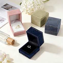 4 caja de embalaje para anillos de terciopelo de 4 colores&nbsp;CON-PH0003-82