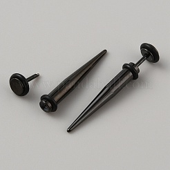 Acier inoxydable oreille cône civière&nbsp;EJEW-WH0014-31A-B