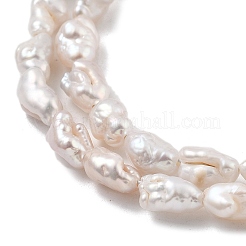 Natürliche Barock Keshi Perlen Stränge&nbsp;PEAR-P064-06A-01A