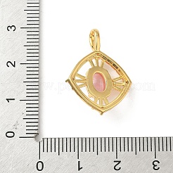 Colgante micropavé cubic zirconia de latón&nbsp;KK-F905-17G