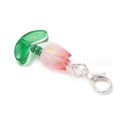 40 Stück tulpenförmiger Acryl-Anhänger&nbsp;HJEW-JM04689-01