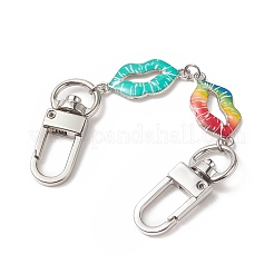 Rallonges de sangle de sac à main en chaîne à maillons en alliage imprimé&nbsp;AJEW-BA00098-01