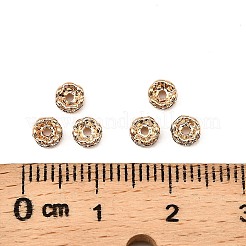 Messing Strass Zwischen perlen&nbsp;X-RB-A014-L4mm-01LG-NF