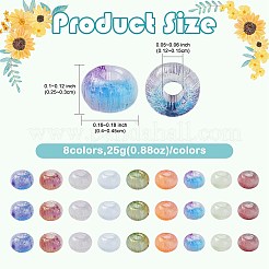 25 g de cuentas de vidrio de imitación de ojo de gato&nbsp;SEED-FS0001-48