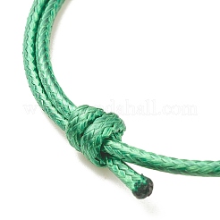 5 pièces 5 style arbre de noël & flocon de neige & renne & père noël alliage perlé cordon bracelets ensemble&nbsp;BJEW-JB08112