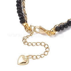 Pulseras naturales de múltiples hilos de jade malasia&nbsp;BJEW-JB12439-04