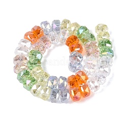 Chapelets de perles en verre transparent électrolytique&nbsp;EGLA-N022-15A-B01