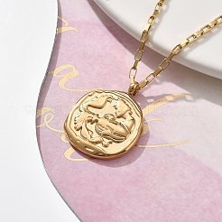 Colliers avec pendentif constellation en acier inoxydable 304&nbsp;NJEW-K392-01G-11