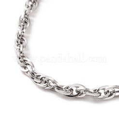 Bracelet chaîne en acier inoxydable 304 anti-ternissement pour hommes et femmes&nbsp;BJEW-E031-12P-01