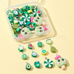 28pcs 12 Stil handgefertigte Fimo-Stern-Anhänger&nbsp;CLAY-FS0001-25