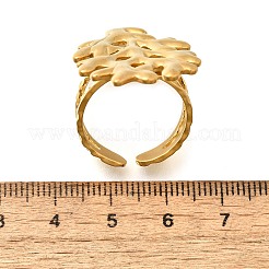 Offener Manschettenring aus 304 Edelstahl für Damen&nbsp;RJEW-A053-06G-01