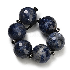 Brins de perles européennes en sodalite naturelle&nbsp;GG-CBA007A-D05-01