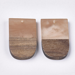 Colgantes de resina y madera de nogal&nbsp;RESI-S358-34B