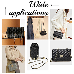 Chaîne de sac en cuir pu et alliage&nbsp;FIND-WH0040-16A