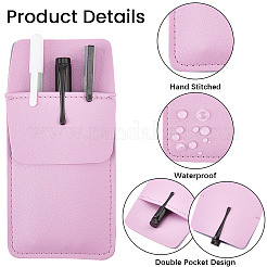 Trousse à stylos rectangulaire en cuir&nbsp;DIY-CL0001-70A