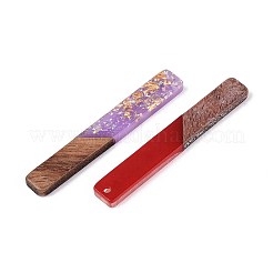 Pendenti in resina opaca e legno di noce&nbsp;RESI-T060-09M