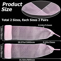 2 Paar Schnürsenkel aus Nylon-Chiffon in 2 Farbverlaufsfarben&nbsp;FIND-GF0004-83A