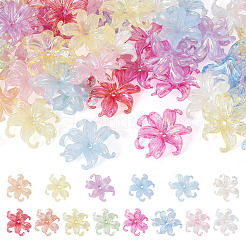 50 pièces 2 styles de capuchons de perles en acrylique&nbsp;OACR-TA0004-84