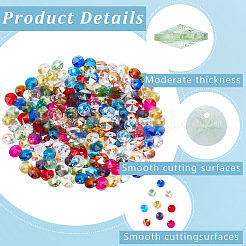 200pcs Glasanhänger&nbsp;RGLA-SP0001-03C
