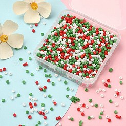 55.5g 3 Farben Backlack Glas Saatperlen&nbsp;SEED-YW0002-27