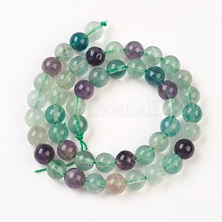 Natürliches Fluorit Perlenstränge&nbsp;X-G-D840-56-8mm-AB