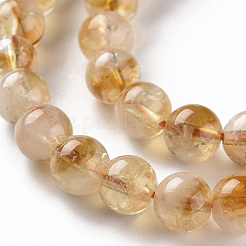 Fili di perle di citrino naturale riscaldate&nbsp;X-G-S362-105B