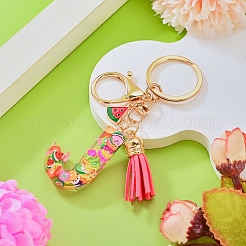 Portachiavi in resina con lettere della serie Fruit&nbsp;KEYC-TAC0033-02J