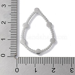 Pendentifs en acier inoxydable couleur acier inoxydable 304 avec strass&nbsp;LS-STAS-Q312-02C-P