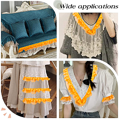 Ruban de bordure en dentelle plissée en polyester à 10 couches de 2 m&nbsp;DIY-GF0008-89A