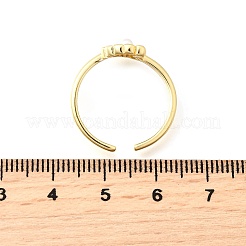 Messing-Manschettenringe im Ozean-Stil für Damen&nbsp;RJEW-F184-12G