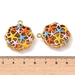 304 Edelstahl-Emaille-Anhänger&nbsp;SA-L002-13G