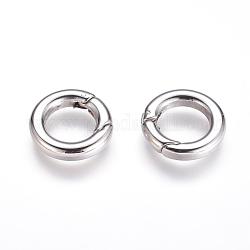 304 anelli porta molla in acciaio inossidabile, o anelli, colore acciaio inossidabile, 6 gauge, 18x4mm, diametro interno: 11mm
