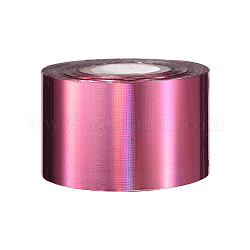 Блестящие наклейки для ногтей из фольги для лазерного переноса, для украшения ногтей, ярко-розовый, 40 м, 120 м / рулон