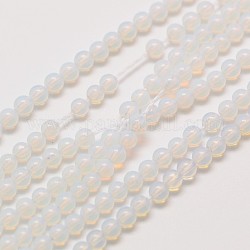 Opalite runde Perlen Stränge, 2 mm, Bohrung: 0.8 mm, ca. 184 Stk. / Strang, 16 Zoll